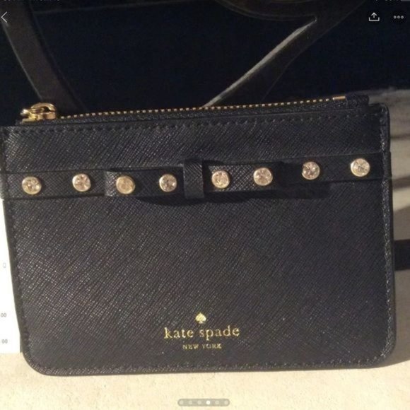 Kate Spade Bitsy Laurel Way Jeweled Key Coin case - Picture 4 of 6